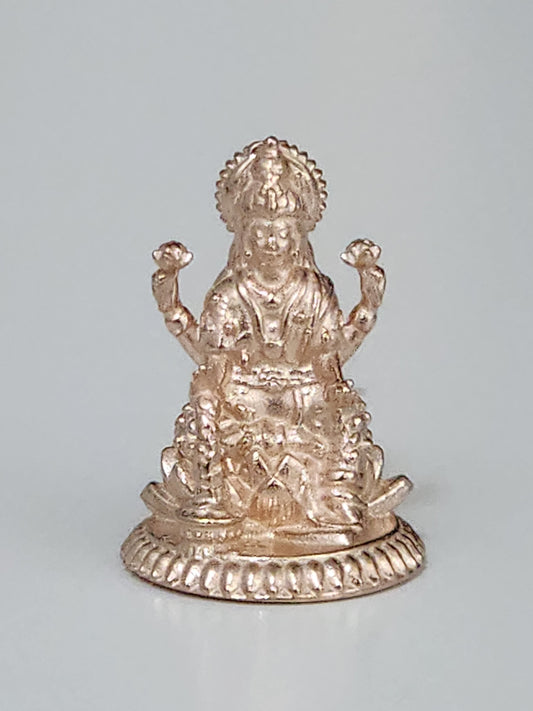 Mini Maha Lakshmi Statue(Plated in 18K Rose Gold)