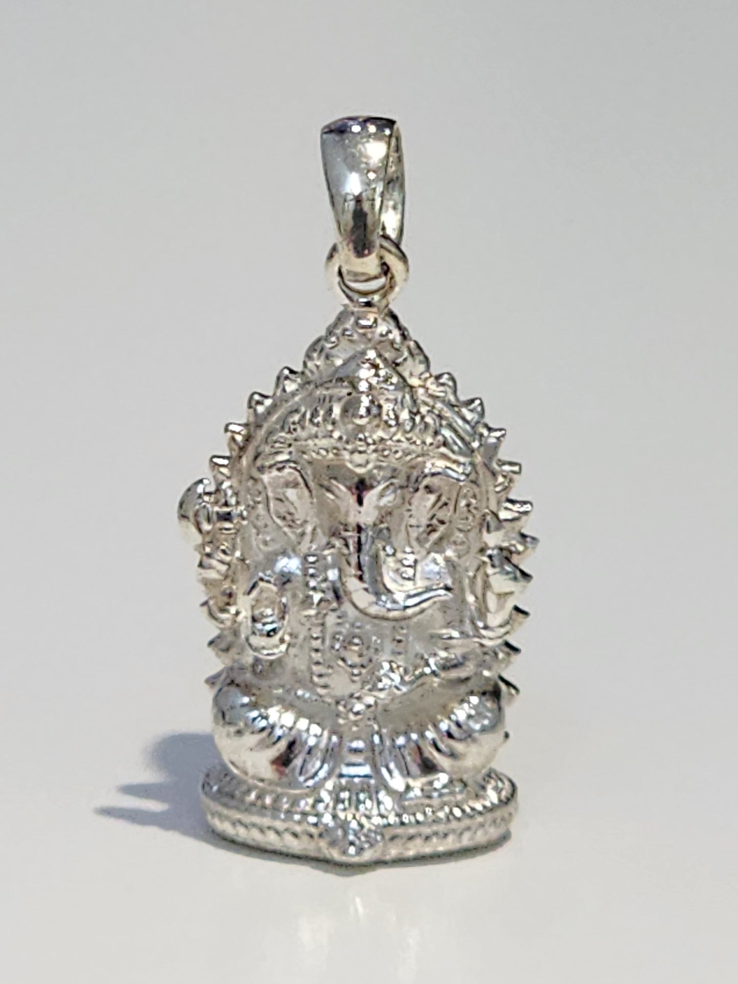 Mini Lord Ganesha Statue (In Silver)