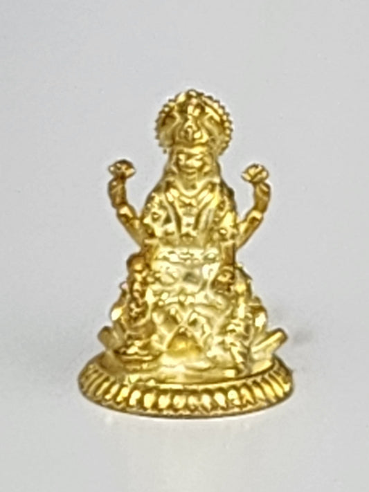 Mini Maha Lakshmi Statue (Plated In 18K Yellow Gold)